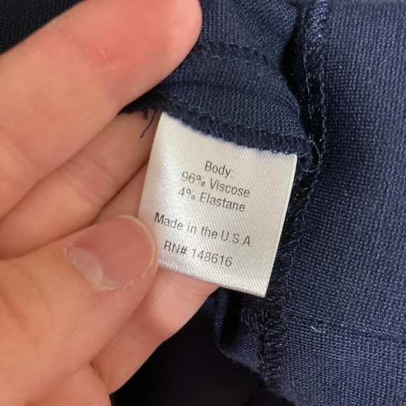 Buchanan Kang Zip Up Blouse Top Large Navy Blue - Picture 4 of 6